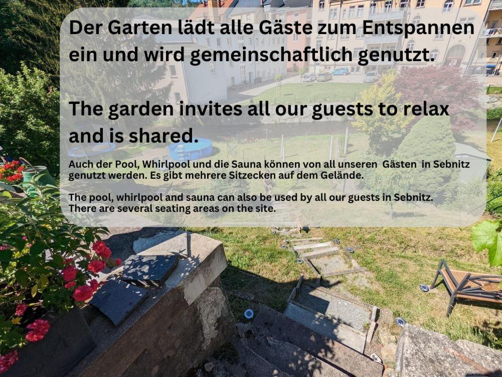 F4 - Urlaubsmagie - Grosse Wohnung Fuer Bis Zu 10 Personen Sebnitz Exterior foto